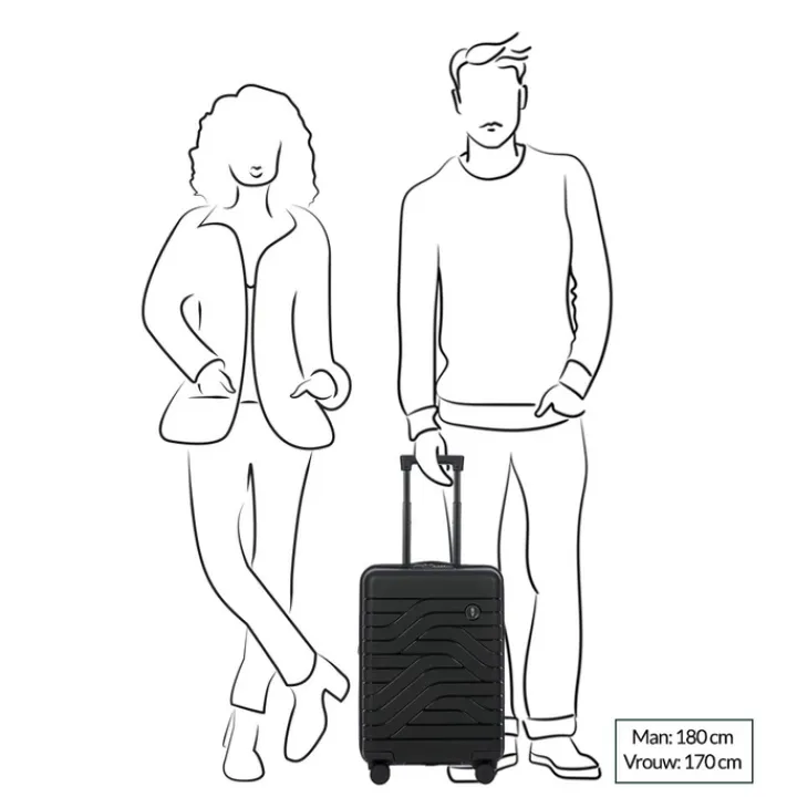 Transavia Trolleys|Handbagage Trolleys>Bric's Ulisse Trolley Expandable 55 USB ocean blue