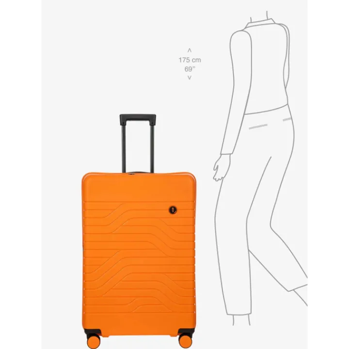 Reistrolleys|Reiskoffers>Bric's Ulisse Trolley Expandable Large orange