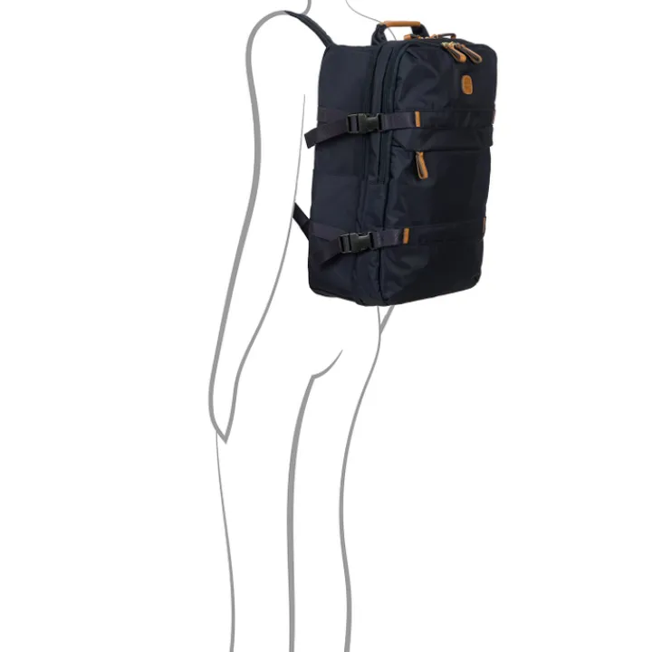 Kleine Reistassen|Handbagage Reistassen>Bric's X-Travel Backpack ocean blue