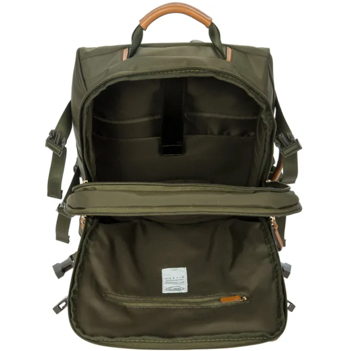 Kleine Reistassen|Handbagage Reistassen>Bric's X-Travel Backpack olive