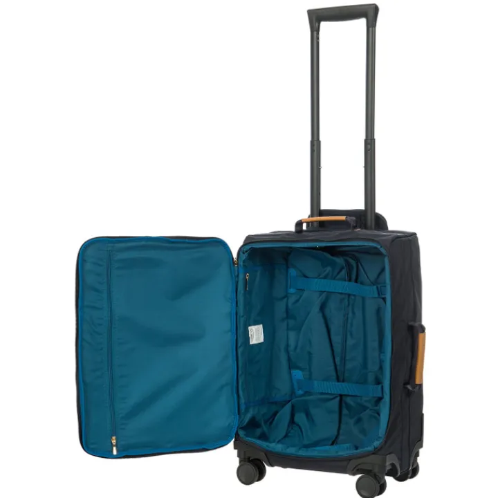 Transavia Trolleys|Handbagage Trolleys>Bric's X-Travel Cabin Trolley 55 ocean blue