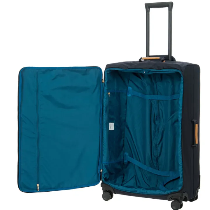 Zachte Koffers|Reiskoffers>Bric's X-Travel Trolley 77 ocean blue
