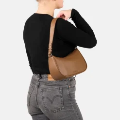 Schoudertassen|Crossbody>Burkely Always Ava Baguette Bag taupe