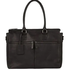 15.6 Inch Laptoptassen|Laptop Schoudertassen>Burkely Antique Avery Laptopbag 15.6" black