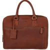 Herentassen|Laptop Schoudertassen>Burkely Antique Avery Laptopbag 13.3'' cognac
