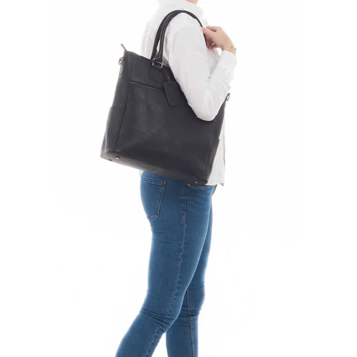 Shoppers|15 Inch Laptoptassen>Burkely Antique Avery Shopper black