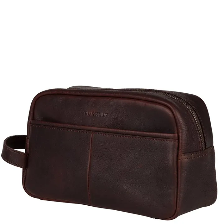 Toilettassen>Burkely Antique Avery Toiletry Bag dark brown