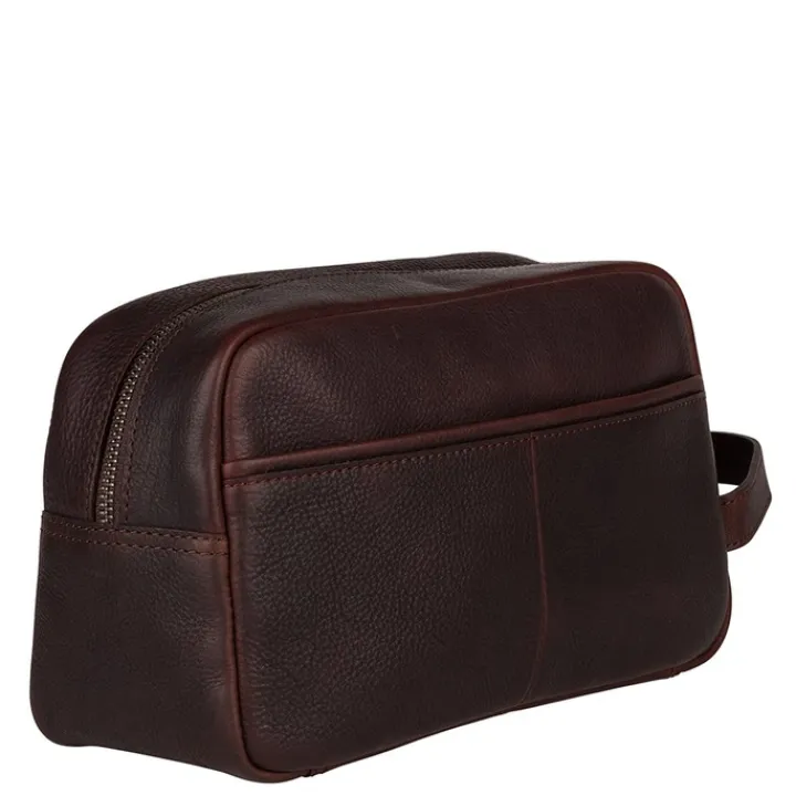 Toilettassen>Burkely Antique Avery Toiletry Bag dark brown