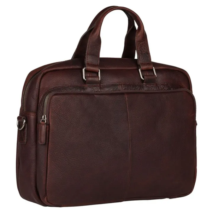 Aktetassen|Herentassen>Burkely Antique Avery Workbag 15.6" dark brown
