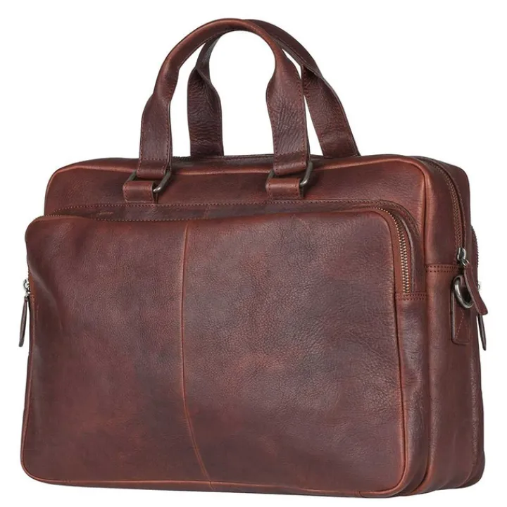 Aktetassen|Herentassen>Burkely Antique Avery Workbag 15.6" dark brown