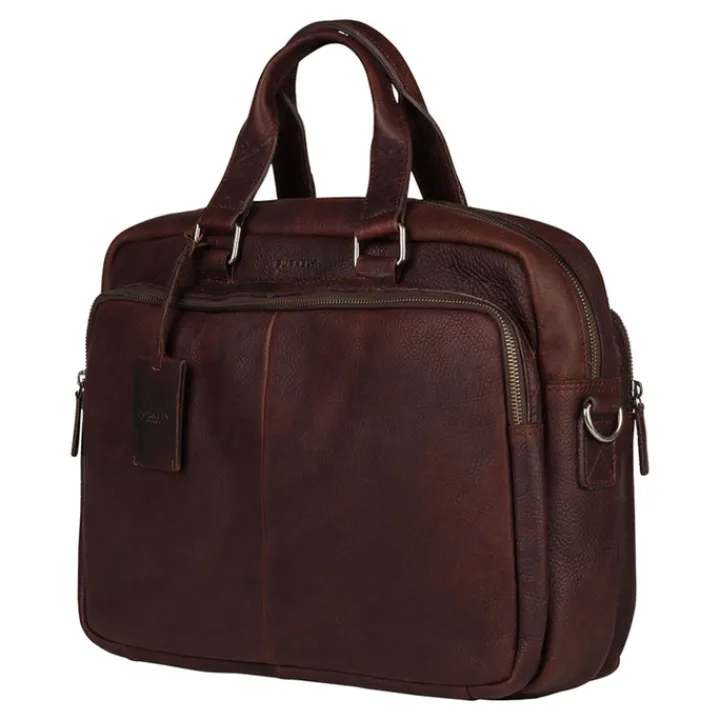 Aktetassen|Herentassen>Burkely Antique Avery Workbag 15.6" dark brown