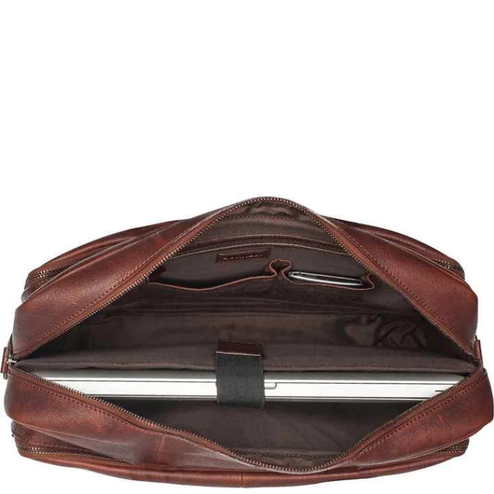 Aktetassen|Herentassen>Burkely Antique Avery Workbag 15.6" dark brown