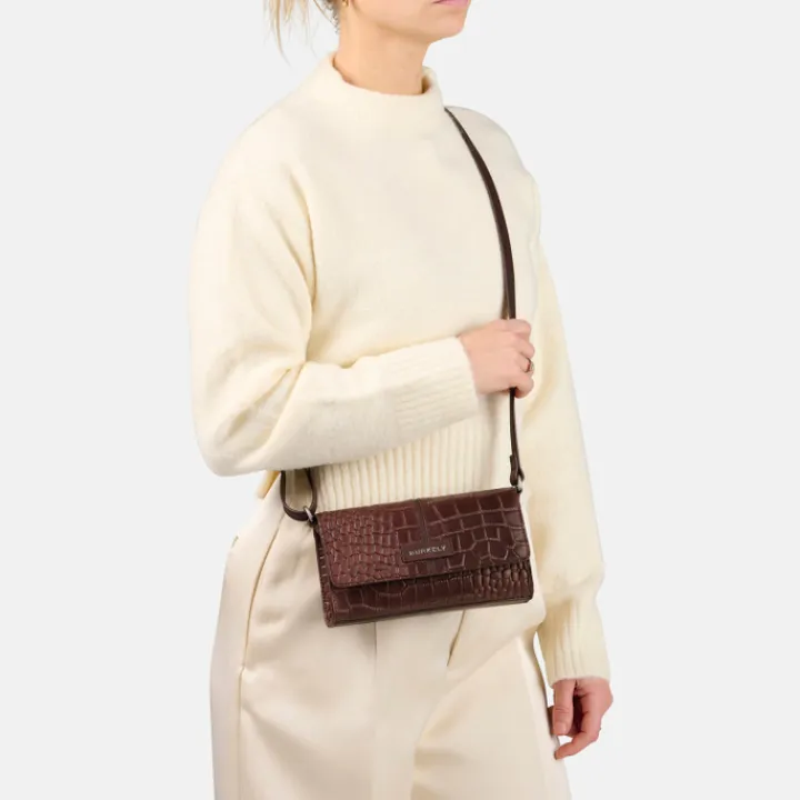 Schoudertassen|Crossbody>Burkely Cool Colbie Crossbody Flap brandy