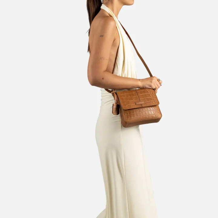 Schoudertassen|Crossbody>Burkely Cool Colbie Crossbody Bag cognac