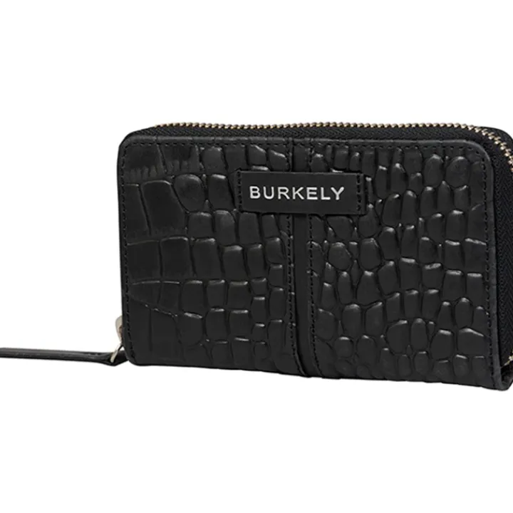 Mini Portemonnees|Kleine Portemonnees>Burkely Cool Colbie Medium Zip Around Wallet black