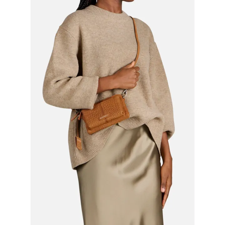 Schoudertassen|Crossbody>Burkely Cool Colbie Minibag colbie cognac