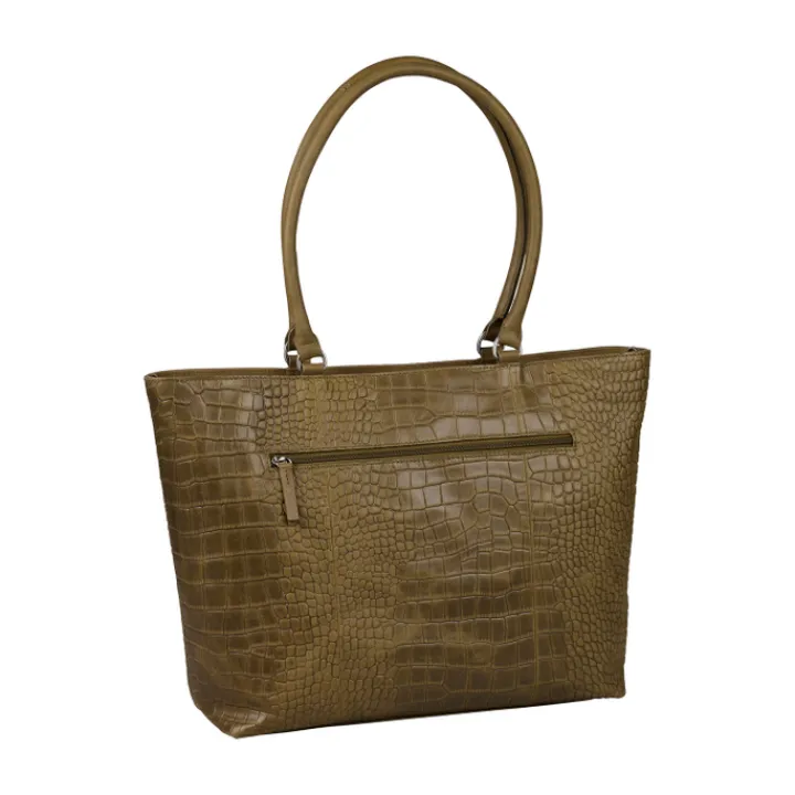 Shoppers|Schoudertassen>Burkely Cool Colbie Wide Tote 15.6" olive