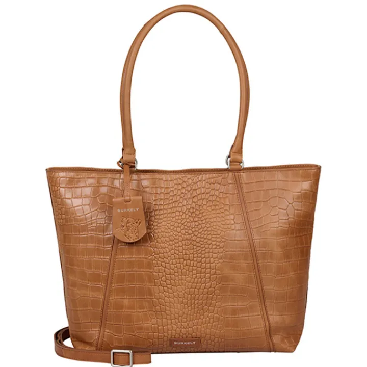 15.6 Inch Laptoptassen|Laptop Schoudertassen>Burkely Cool Colbie Wide Tote 15.6" colbie cognac