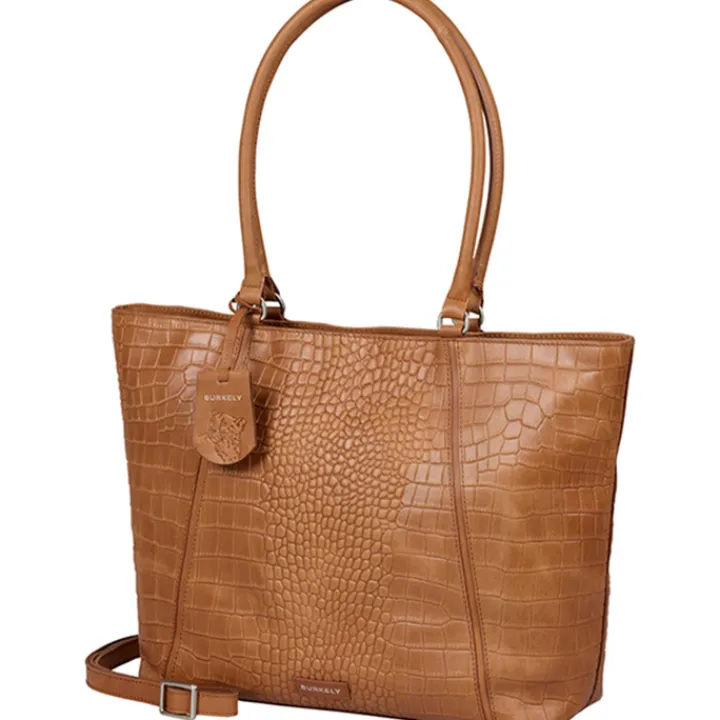 15.6 Inch Laptoptassen|Laptop Schoudertassen>Burkely Cool Colbie Wide Tote 15.6" colbie cognac