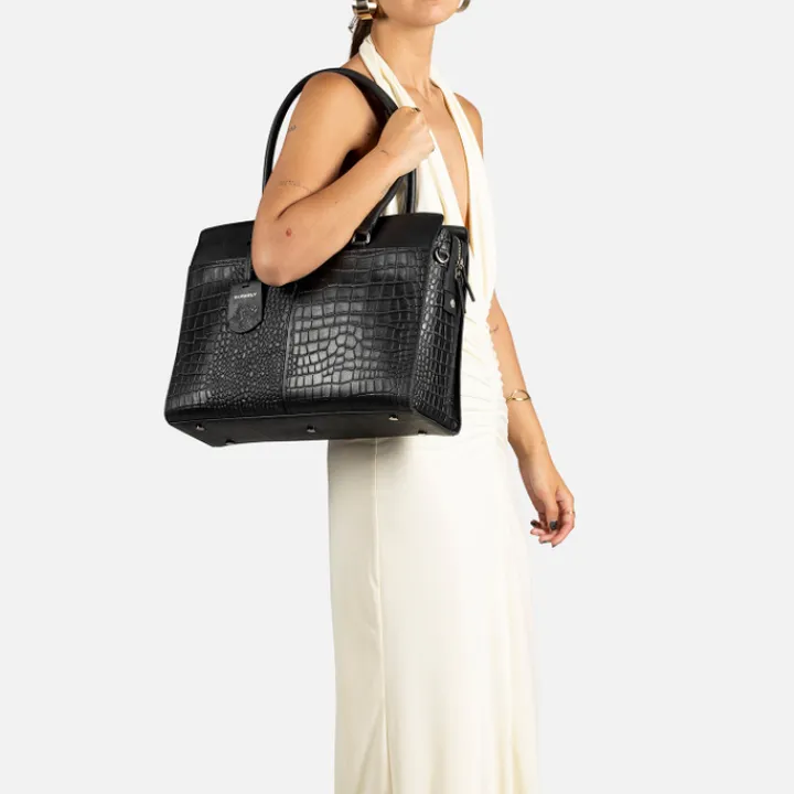 15.6 Inch Laptoptassen|Laptop Schoudertassen>Burkely Cool Colbie Workbag 15.6" black
