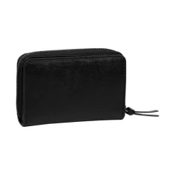 Rfid Portemonnees|Leren Portemonnees>Burkely Creased Crystal Double Flap Wallet black