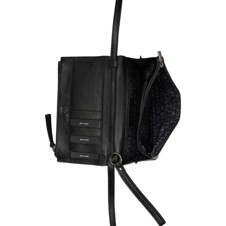 Telefoontasjes|Damestassen>Burkely Creased Crystal Phone Bag black