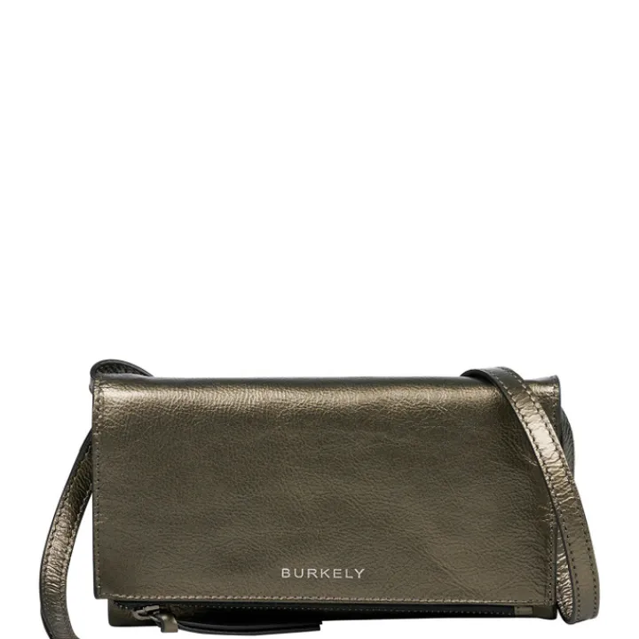 Telefoontasjes|Damestassen>Burkely Creased Crystal Phone Bag gun metal