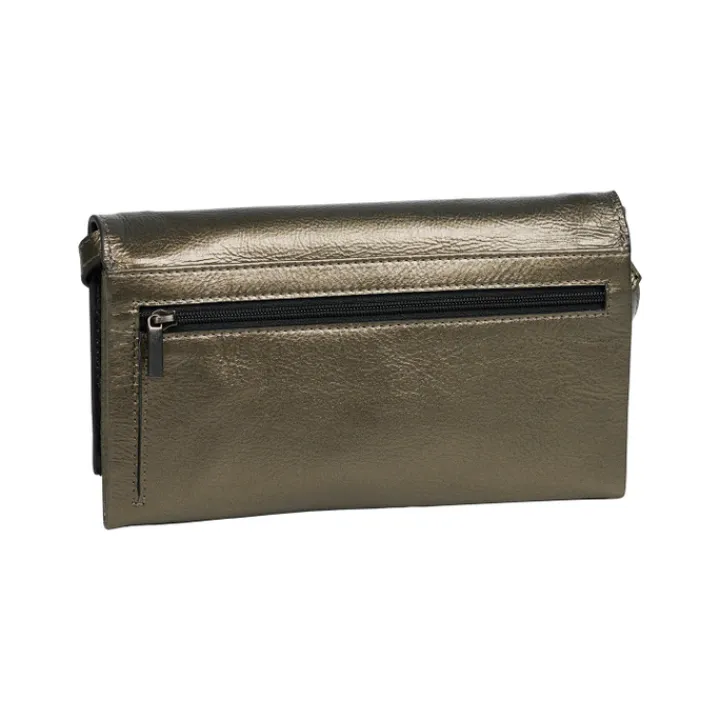 Telefoontasjes|Damestassen>Burkely Creased Crystal Phone Bag gun metal
