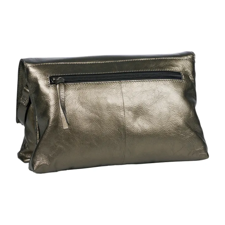 Schoudertassen|Crossbody>Burkely Creased Crystel Satchel Bag gun metal