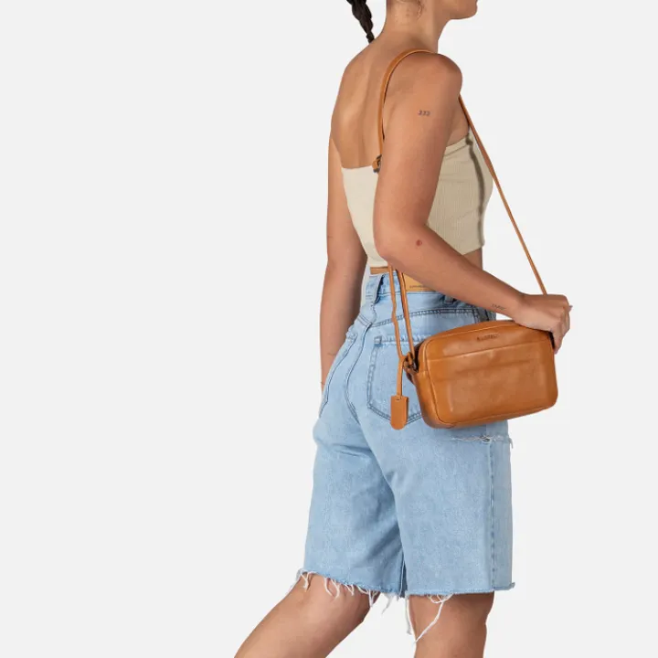 Schoudertassen|Crossbody>Burkely Just Jolie Camerabag cognac
