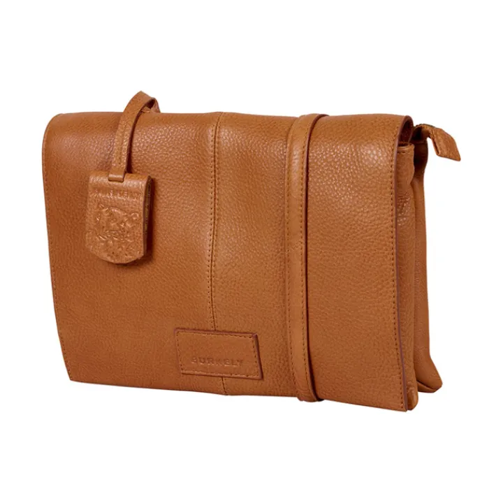 Schoudertassen|Crossbody>Burkely Soft Skylar Double Pocket Flap cozy cognac