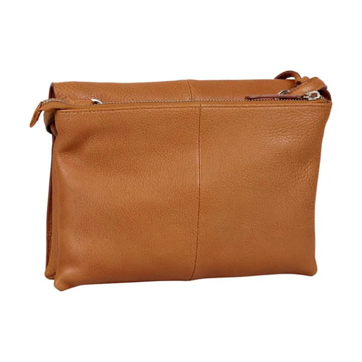 Schoudertassen|Crossbody>Burkely Soft Skylar Double Pocket Flap cozy cognac