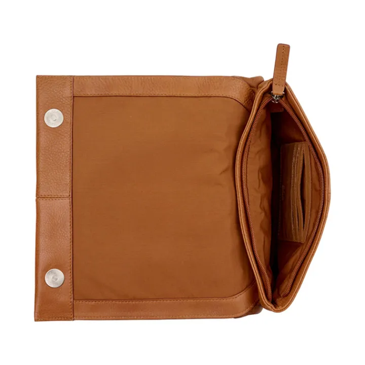 Schoudertassen|Crossbody>Burkely Soft Skylar Double Pocket Flap cozy cognac