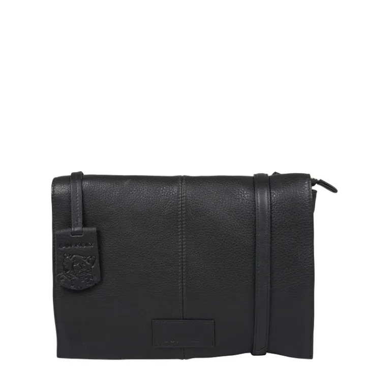 Schoudertassen|Crossbody>Burkely Soft Skylar Double Pocket Flap black
