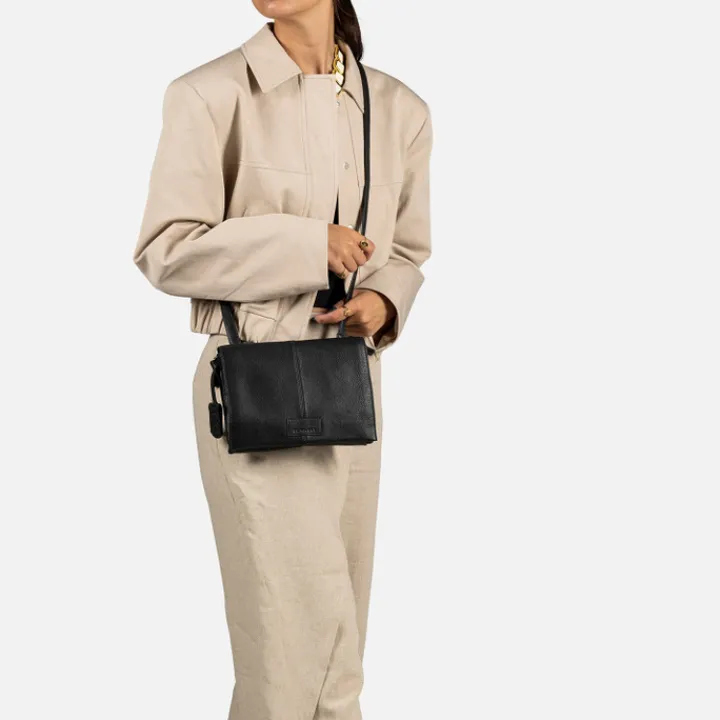 Schoudertassen|Crossbody>Burkely Soft Skylar Double Pocket Flap black
