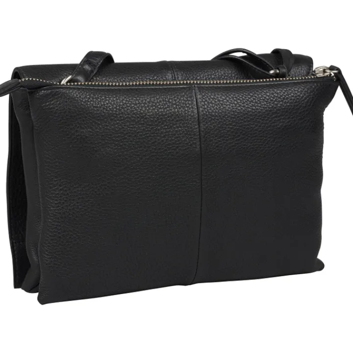 Schoudertassen|Crossbody>Burkely Soft Skylar Double Pocket Flap black