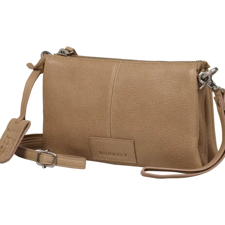 Schoudertassen|Crossbody>Burkely Soft Skylar Triple Pocket Zip cozy cognac