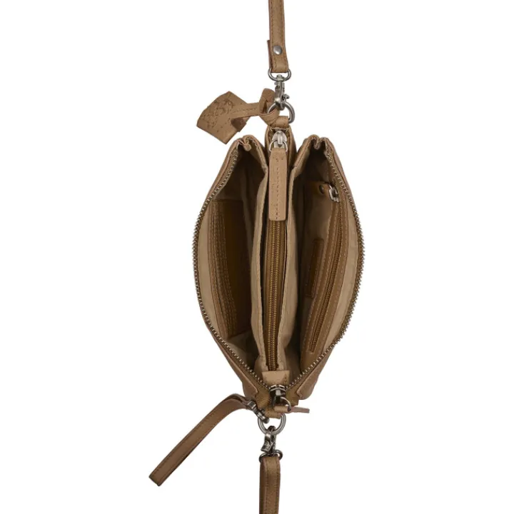 Schoudertassen|Crossbody>Burkely Soft Skylar Triple Pocket Zip cozy cognac