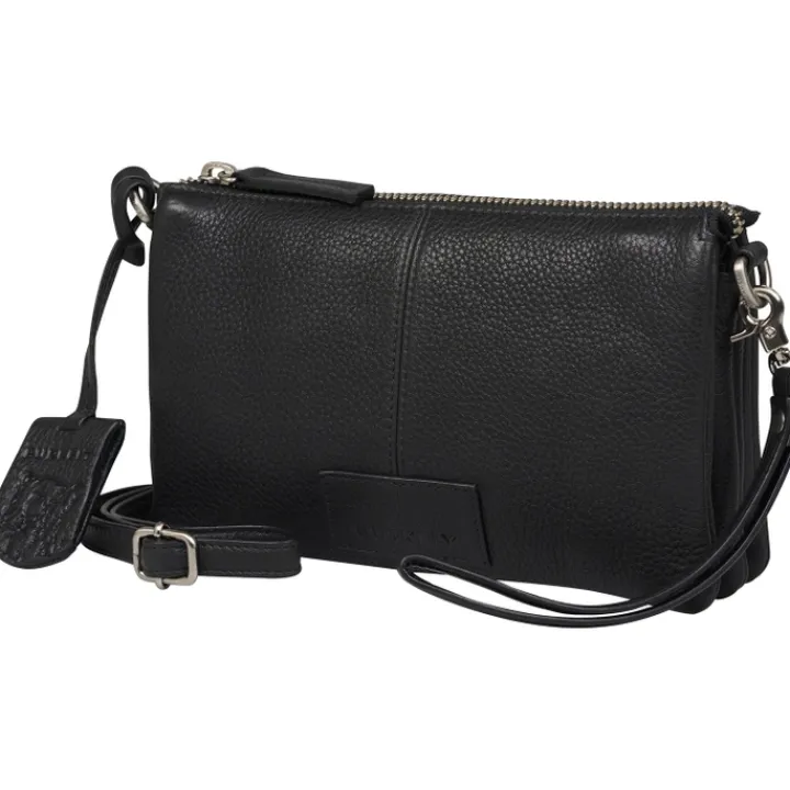 Schoudertassen|Crossbody>Burkely Soft Skylar Triple Pocket Zip black