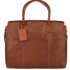 15.6 Inch Laptoptassen|Leren Laptoptassen>Burkely Vintage Doris Laptop Bag 15.6" cognac