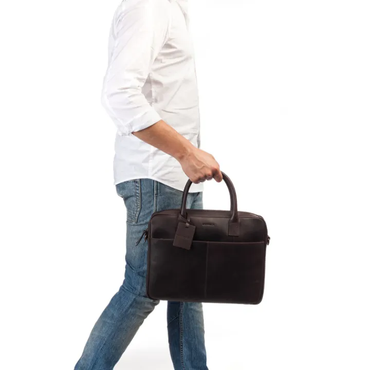 Aktetassen|Herentassen>Burkely Vintage Jack Worker 13.3'' dark brown