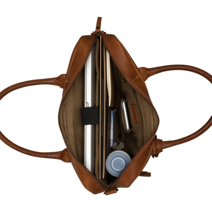 Aktetassen|Herentassen>Burkely Vintage Jack Worker 13.3'' cognac