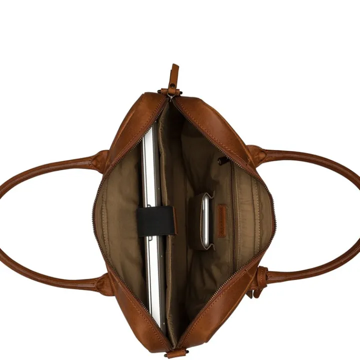 Aktetassen|Herentassen>Burkely Vintage Jack Worker 13.3'' cognac