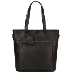 14 Inch Laptoptassen|Laptop Schoudertassen>Burkely Vintage Jade Laptopshopper 14" black