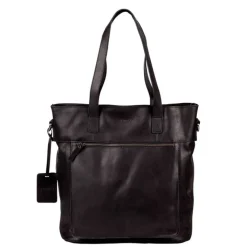 14 Inch Laptoptassen|Laptop Schoudertassen>Burkely Vintage Jade Laptopshopper 14" black