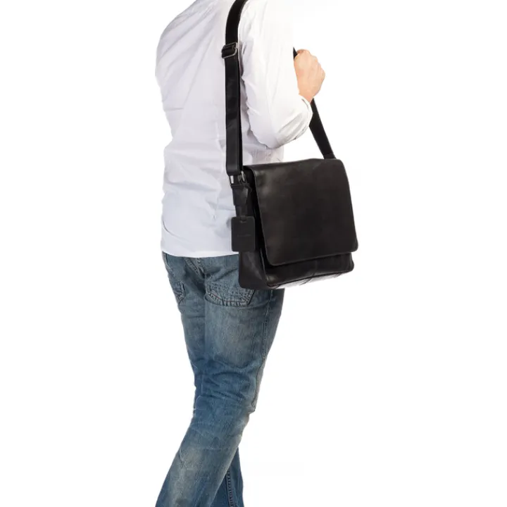 Schoudertassen|Crossbody>Burkely Vintage Juul Messenger Bag black