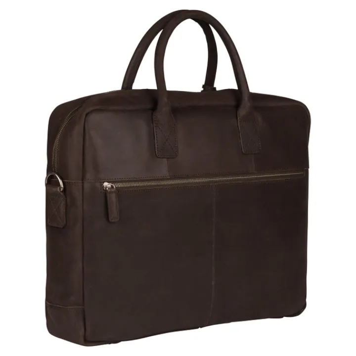 Aktetassen|Herentassen>Burkely Vintage Max Worker 17.3" brown