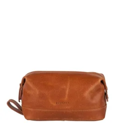 Toilettassen>Burkely Vintage Riley Toiletry Bag cognac