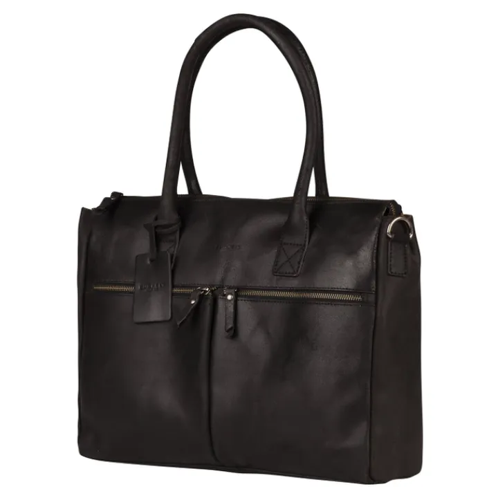 15 Inch Laptoptassen|Laptop Schoudertassen>Burkely Vintage Valerie Laptop Bag 15" black