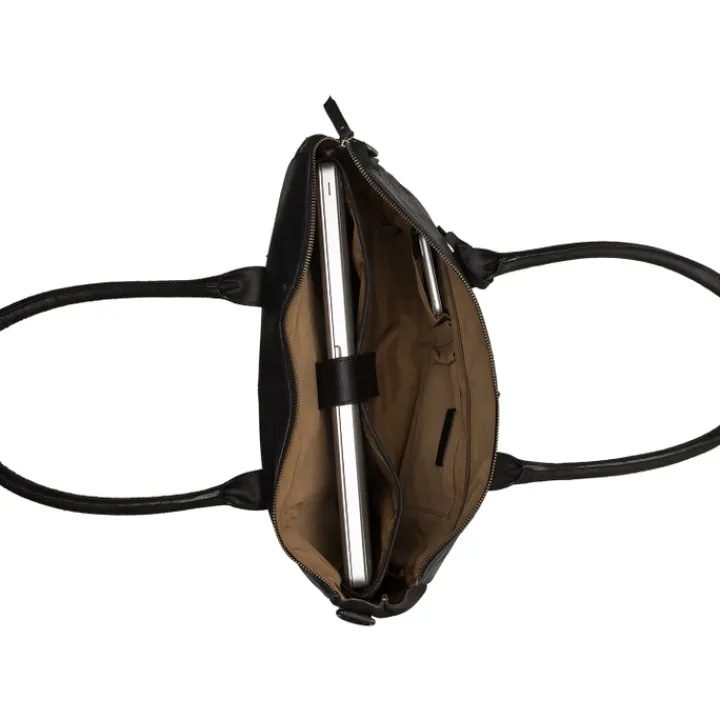 15 Inch Laptoptassen|Laptop Schoudertassen>Burkely Vintage Valerie Laptop Bag 15" black